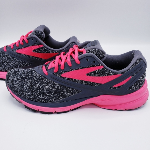 brooks grey and pink